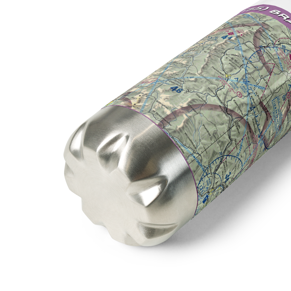 Brandon Airport (VT55) VFR Sectional Water Bottle 