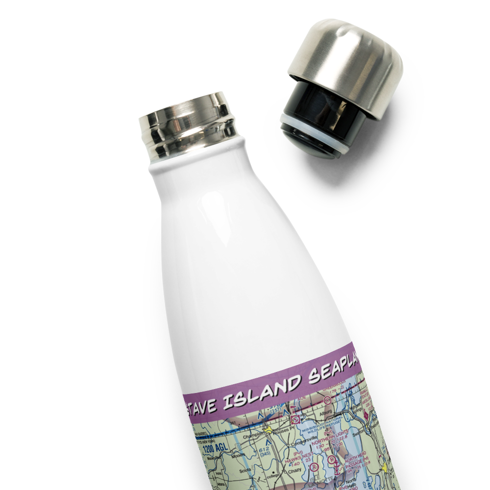 Stave Island Seaplane Base (VT58) VFR Sectional Water Bottle 