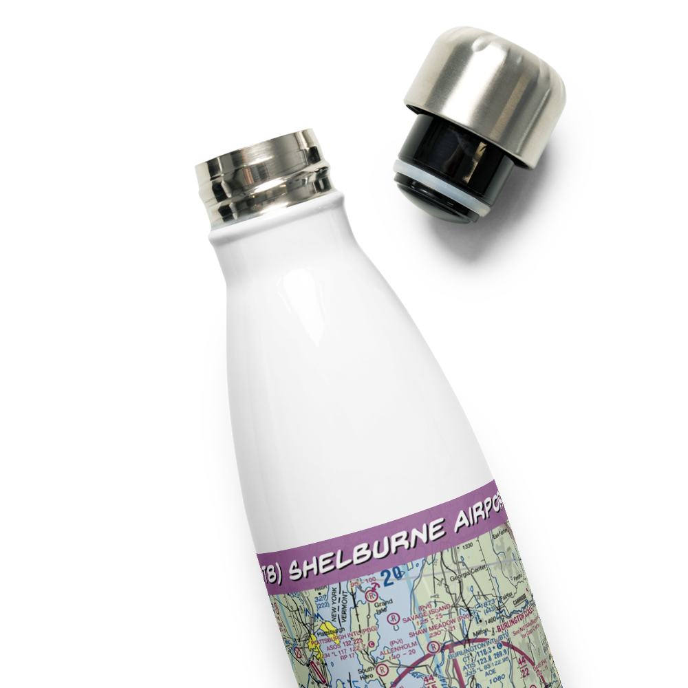 Shelburne Airport (VT8) VFR Sectional Water Bottle 