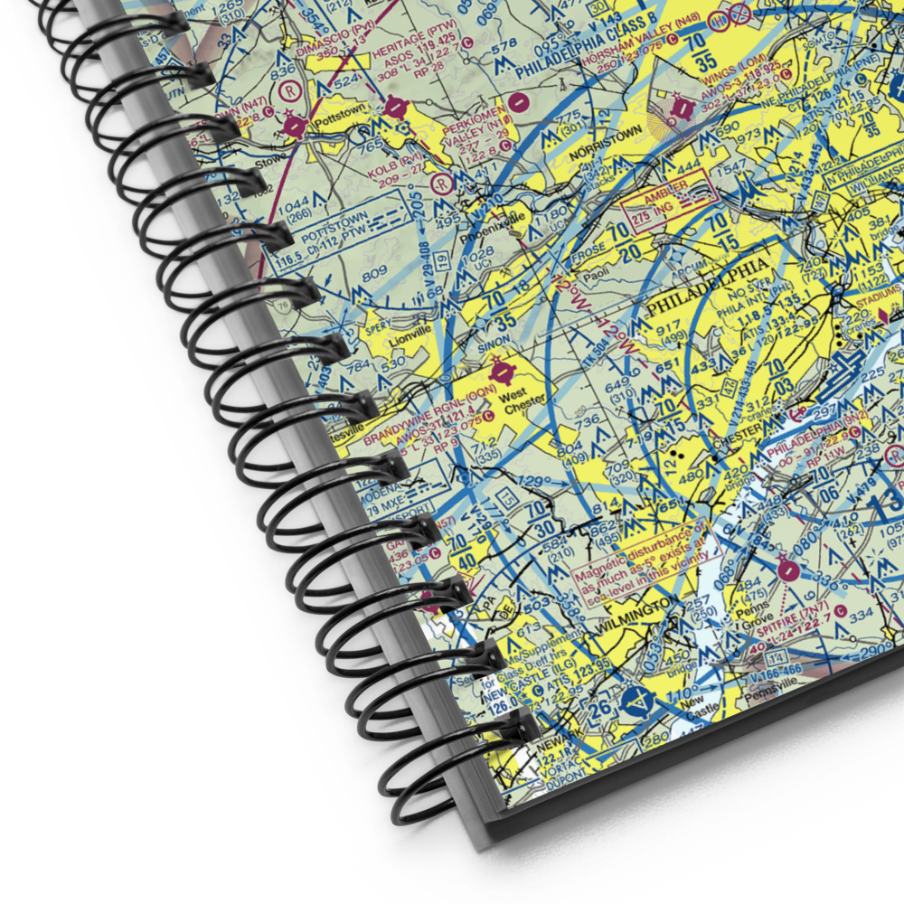Philadelphia Gliderport (3PA2) VFR Sectional Notebook 