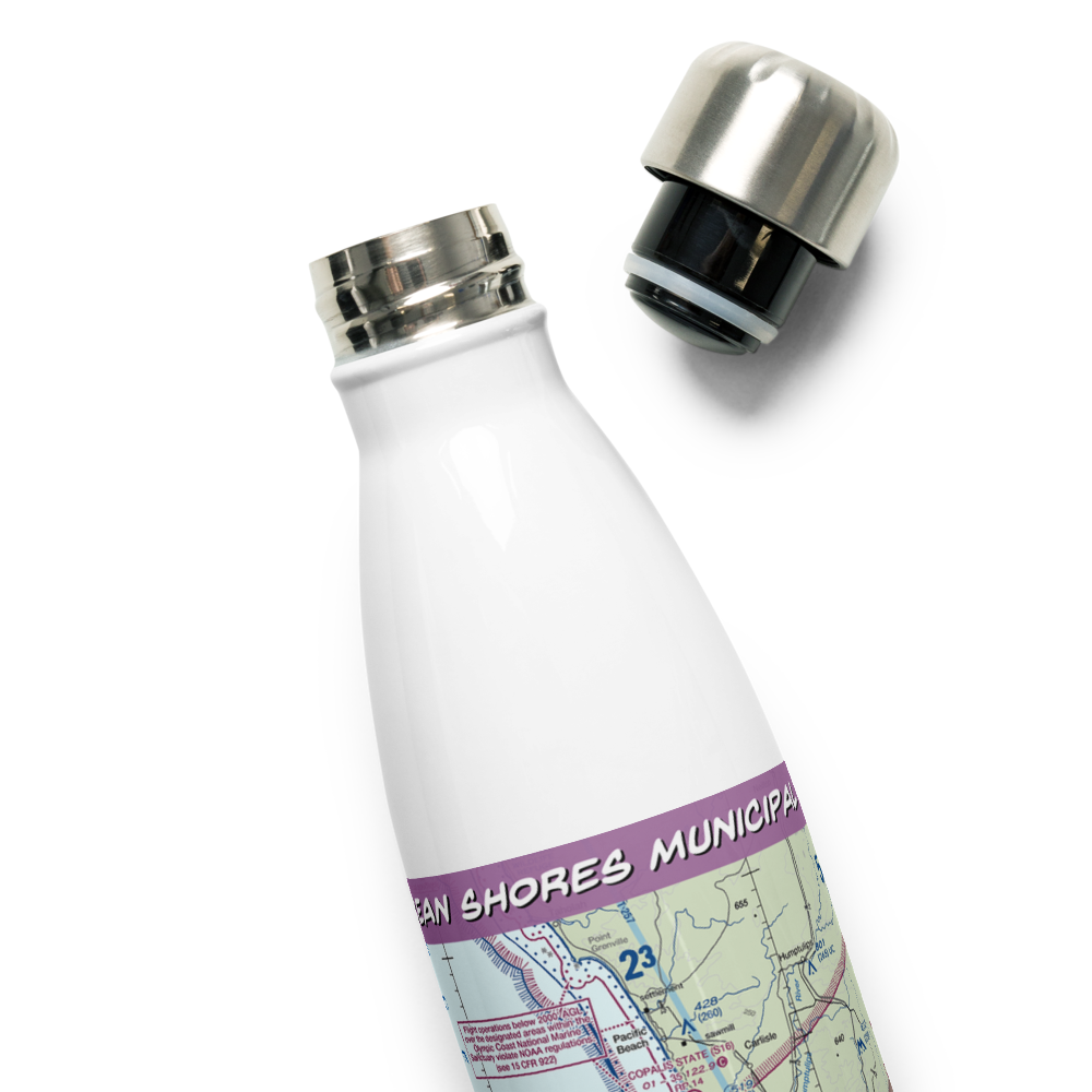 Ocean Shores Municipal Airport (W04) VFR Sectional Water Bottle 