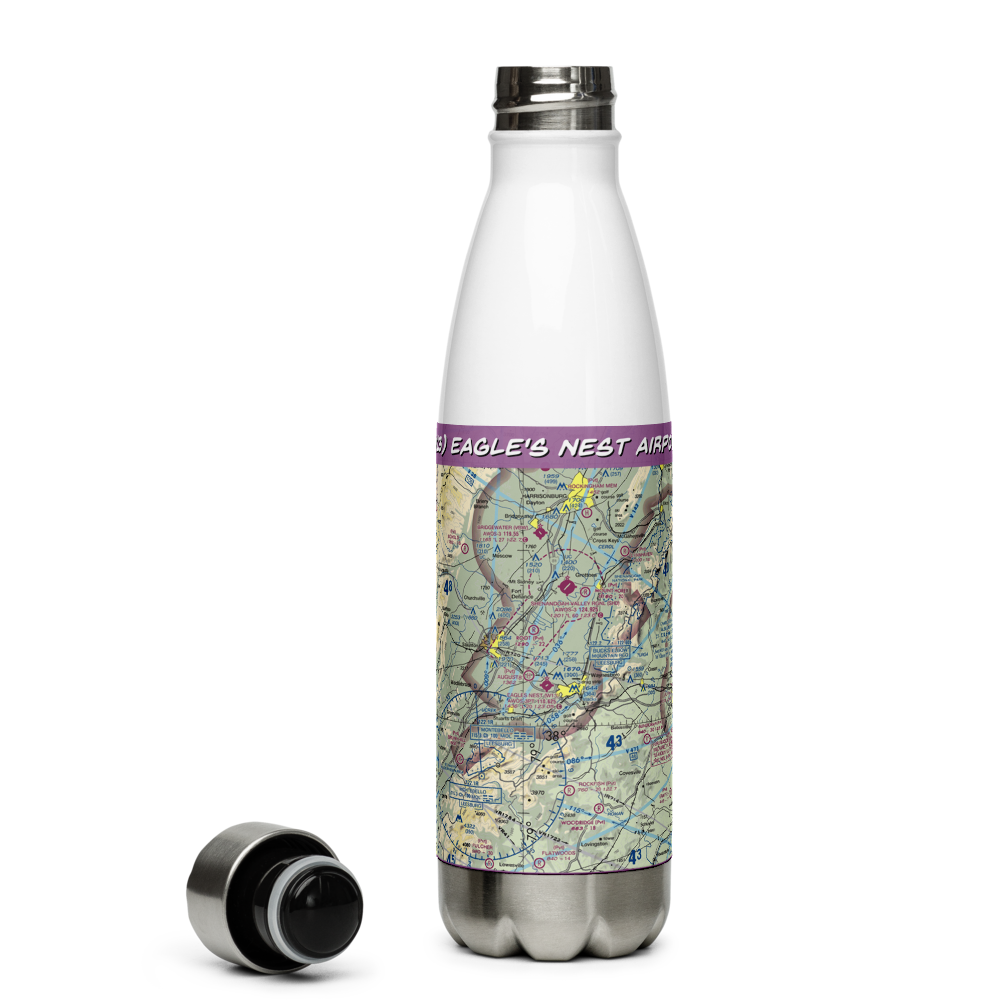 Eagle's Nest Airport (W13) VFR Sectional Water Bottle 