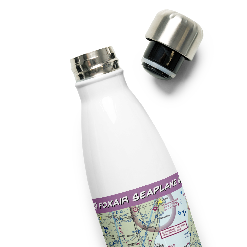 Foxair Seaplane Base (W26) VFR Sectional Water Bottle 