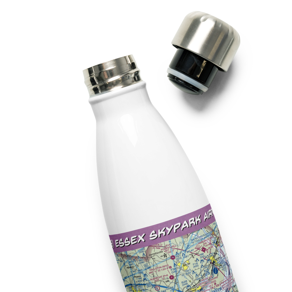 Essex Skypark Airport (W48) VFR Sectional Water Bottle 