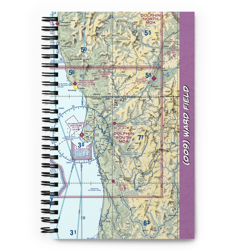 Ward Field (0O9) VFR Sectional Notebook 