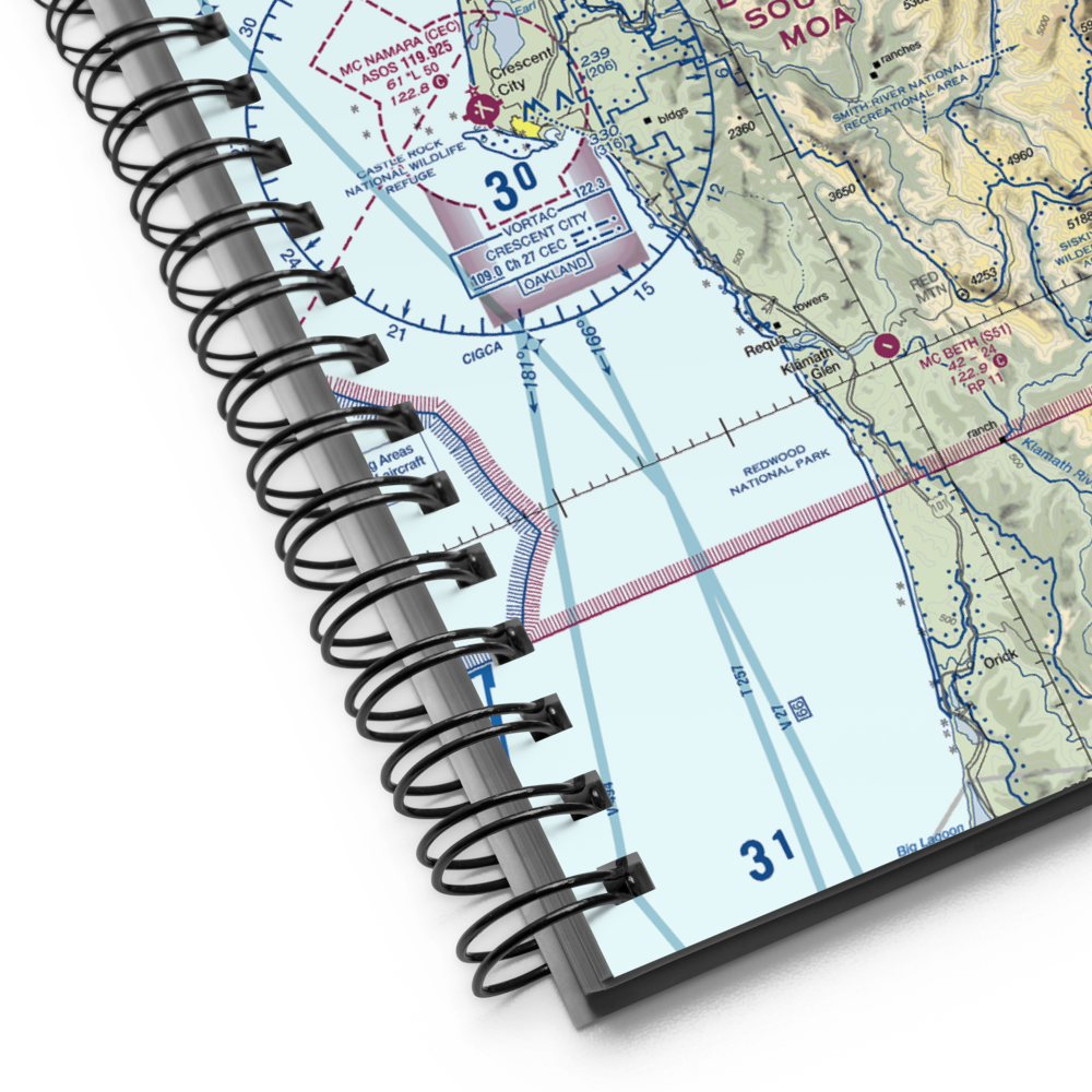 Ward Field (0O9) VFR Sectional Notebook 