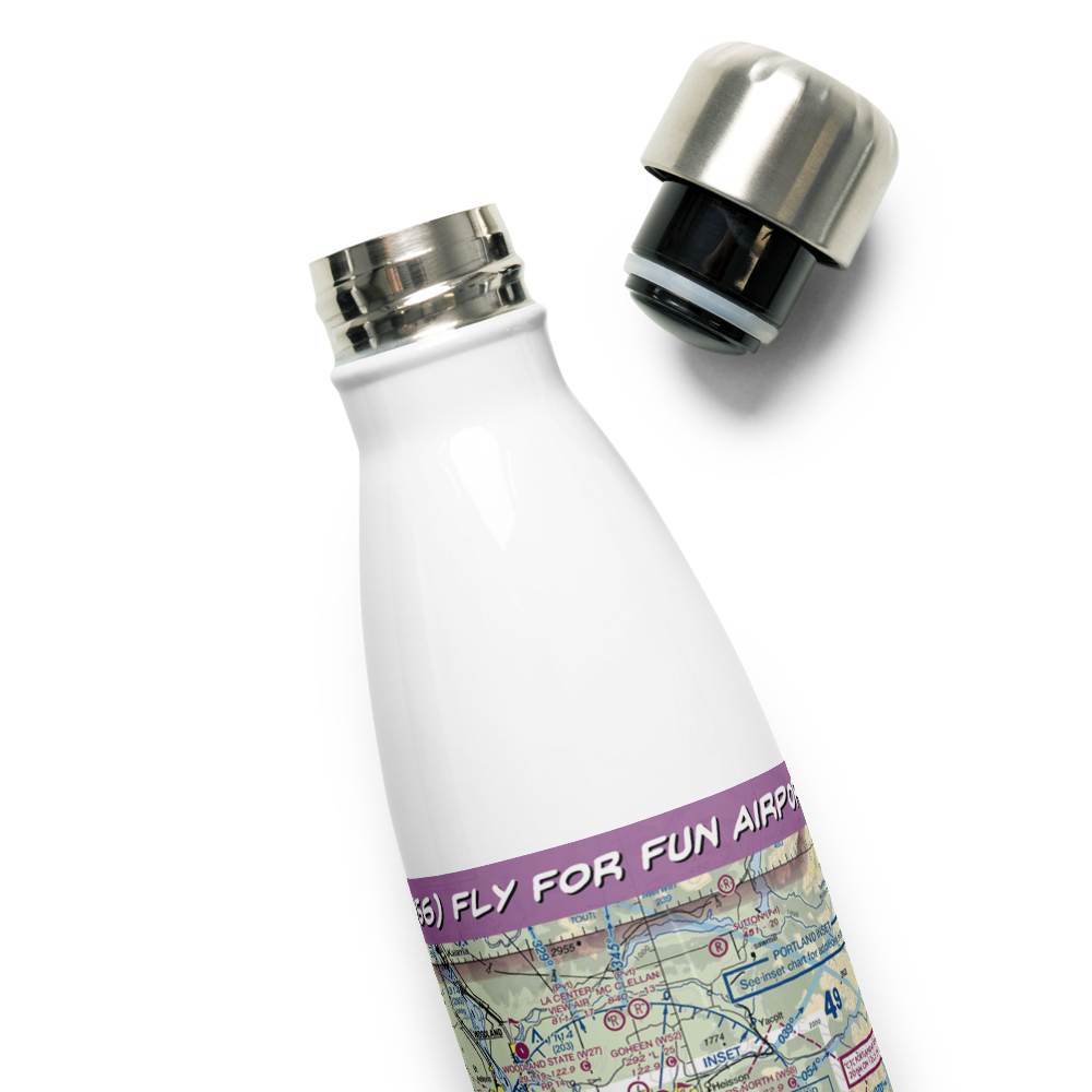 Fly For Fun Airport (W56) VFR Sectional Water Bottle 