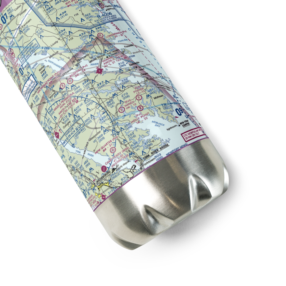 Hummel Field (W75) VFR Sectional Water Bottle 