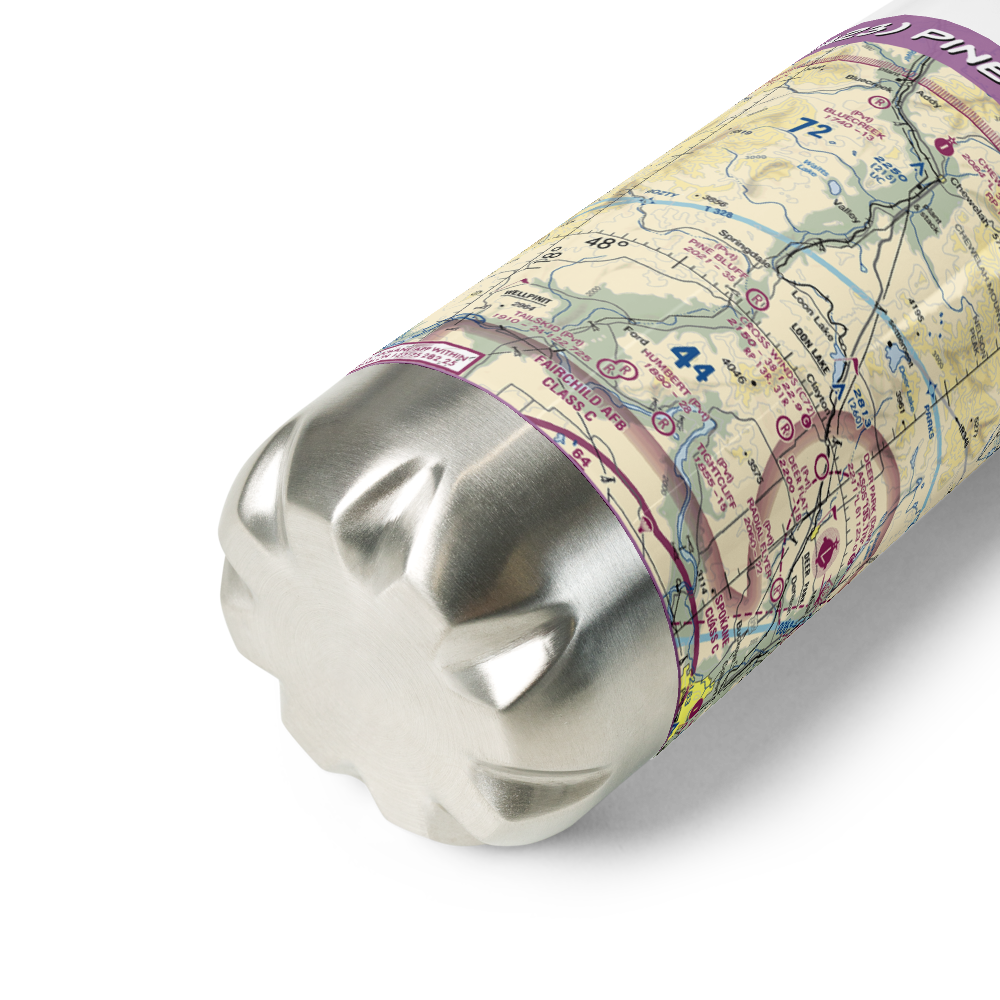 Pine Bluff Airport (WA23) VFR Sectional Water Bottle 