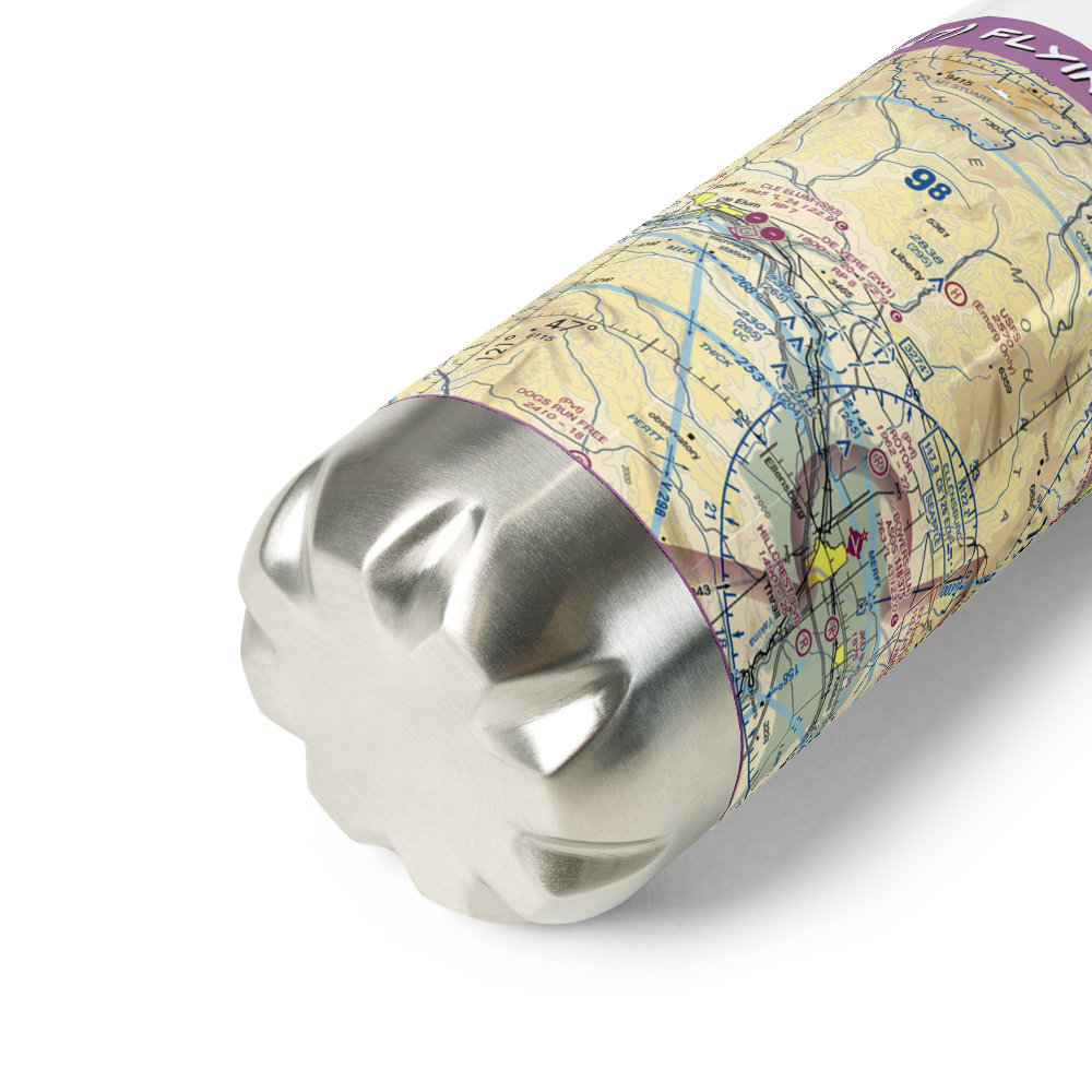 Flying Rock Airpark (WA47) VFR Sectional Water Bottle 