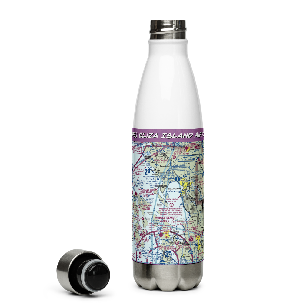 Eliza Island Airport (WA93) VFR Sectional Water Bottle 