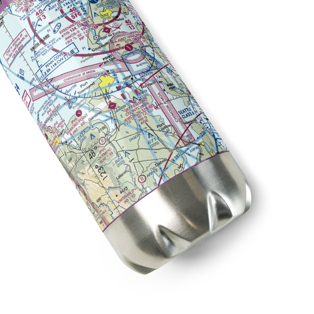 Sky Valley Airstrip (WA68) VFR Sectional Water Bottle 