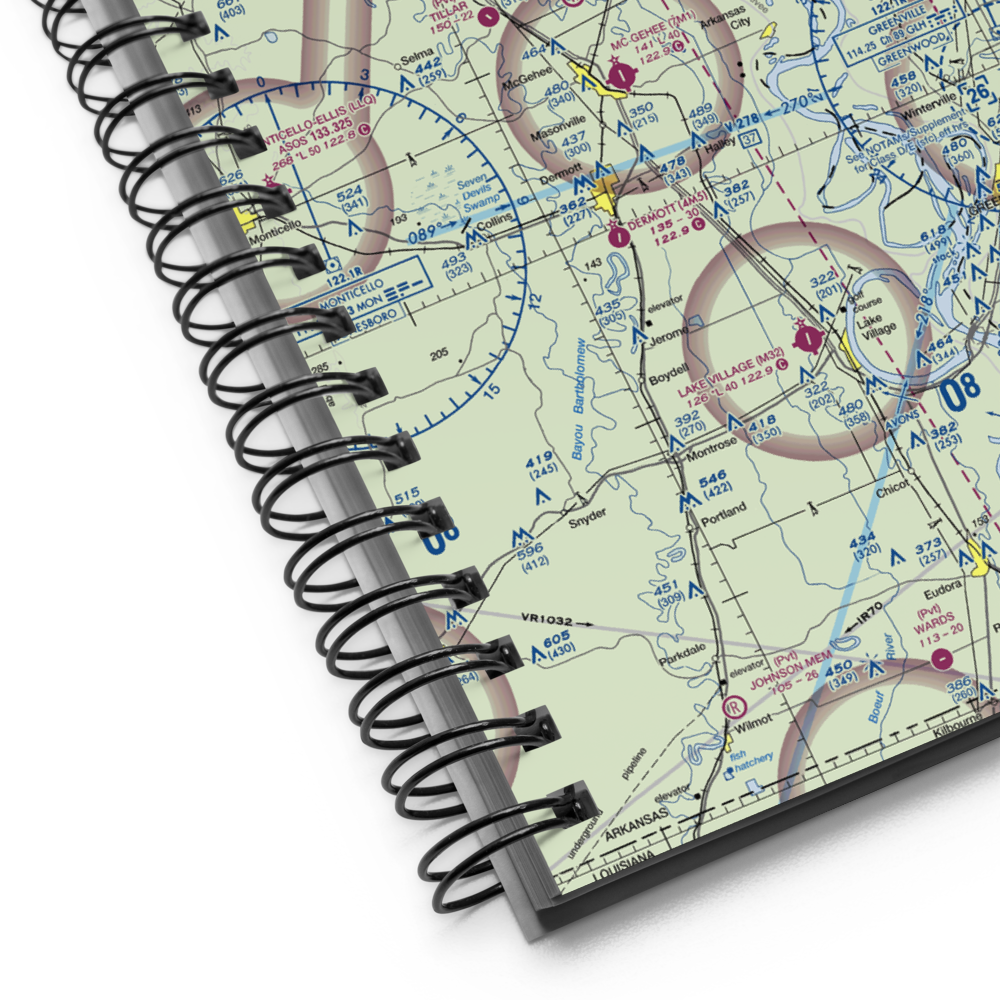 Catfish Point Airport (0MS8) VFR Sectional Notebook 
