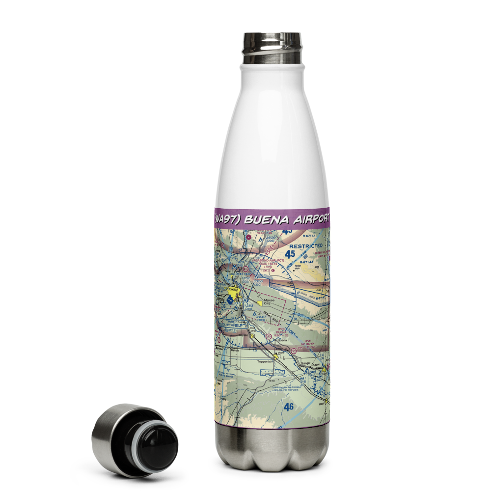 Buena Airport (WA97) VFR Sectional Water Bottle 