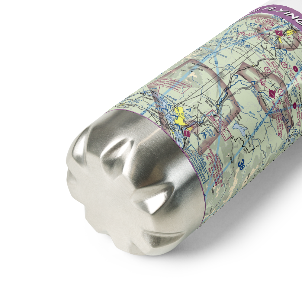 Flying K Ranch Airport (WA99) VFR Sectional Water Bottle 