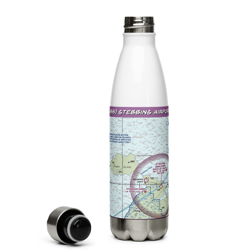 Stebbins Airport (WBB) VFR Sectional Water Bottle 