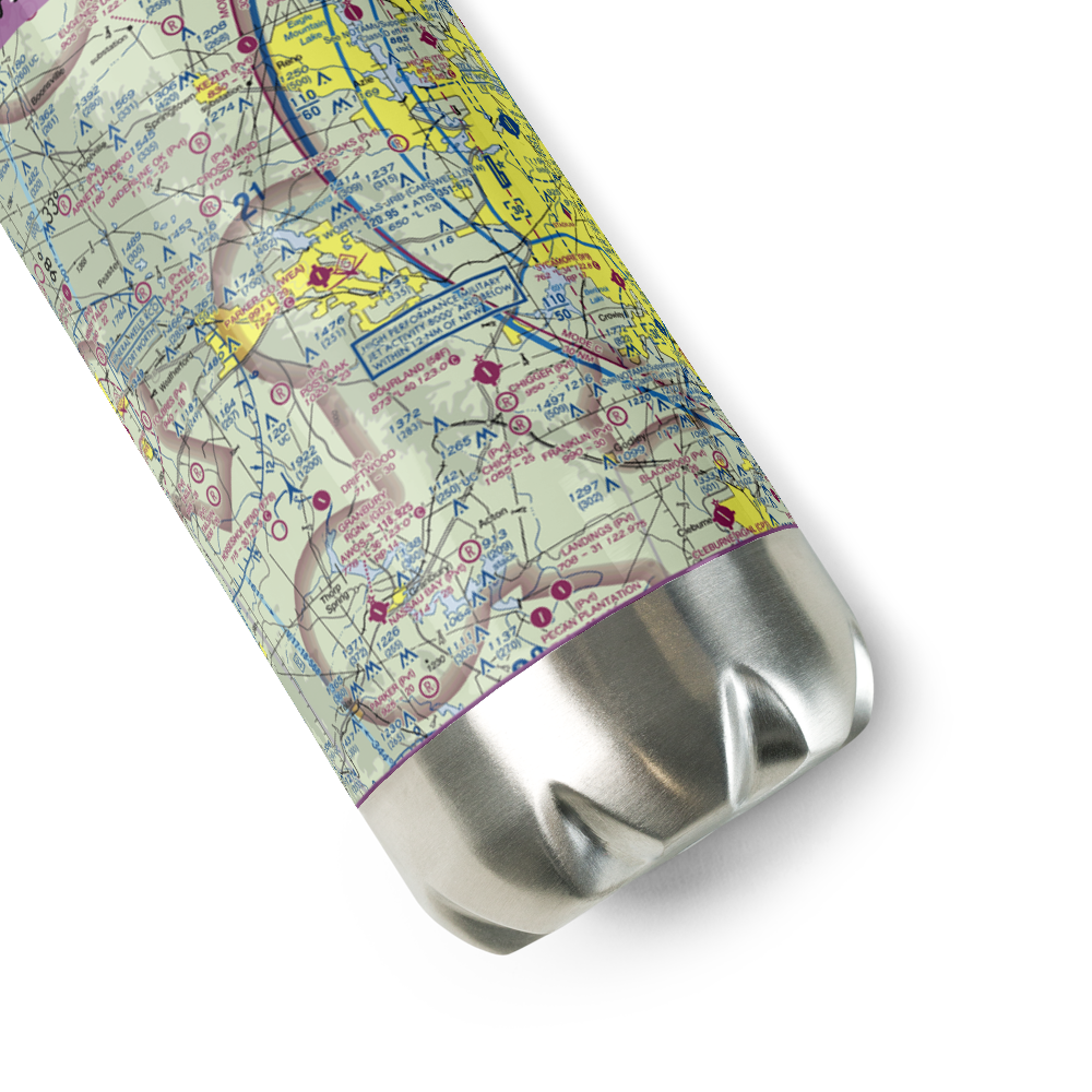 Parker County Airport (WEA) VFR Sectional Water Bottle 