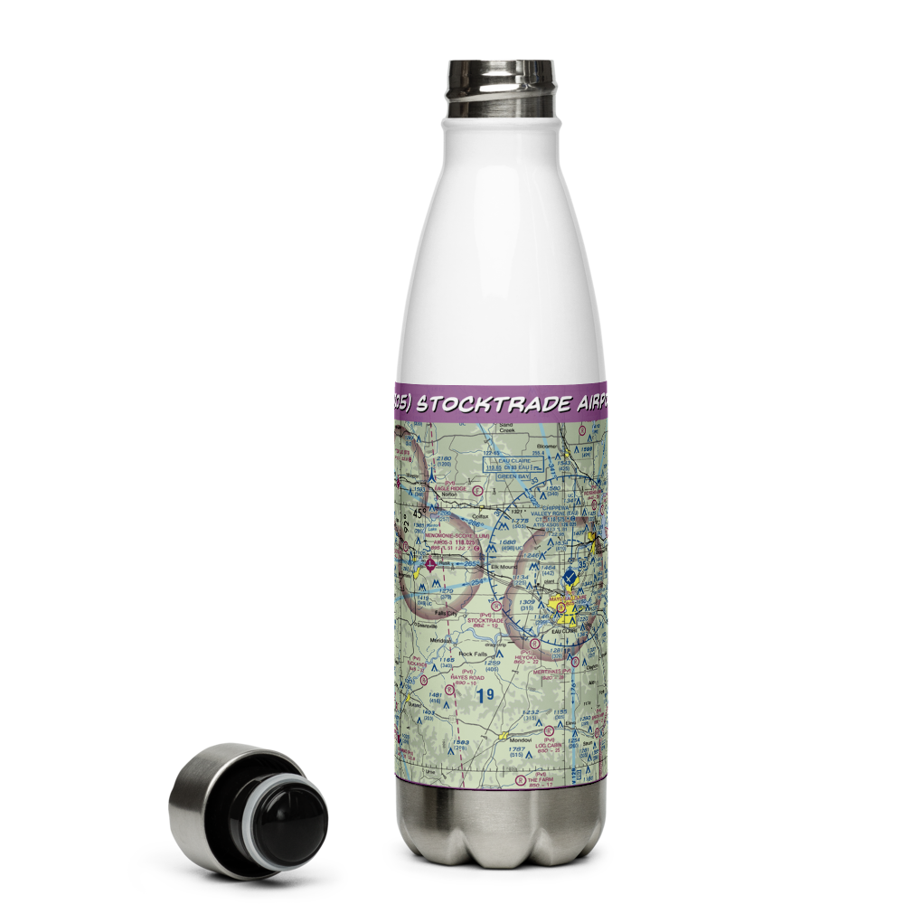 Stocktrade Airport (WI05) VFR Sectional Water Bottle 