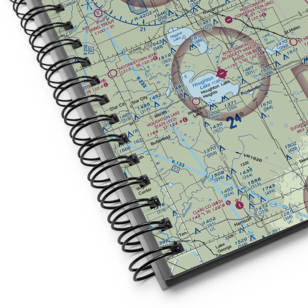 Kelleys Airport (0MI3) VFR Sectional Notebook 