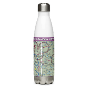 Baldwin Airport (WI14) VFR Sectional Water Bottle