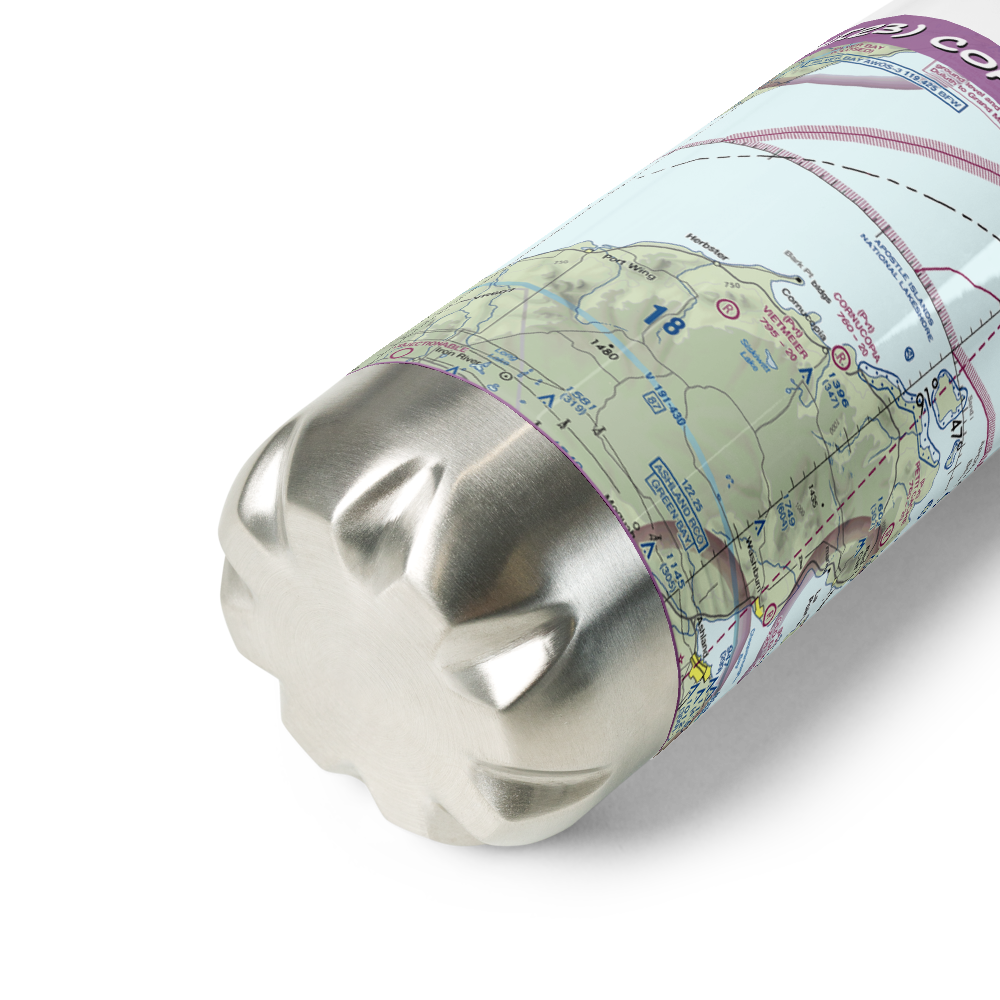 Cornucopia Field (WI23) VFR Sectional Water Bottle 