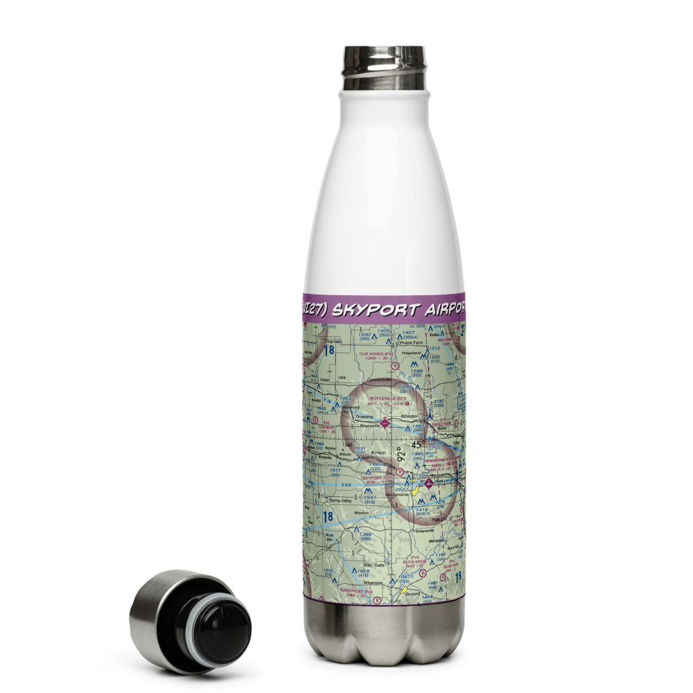 Skyport Airport (WI27) VFR Sectional Water Bottle 