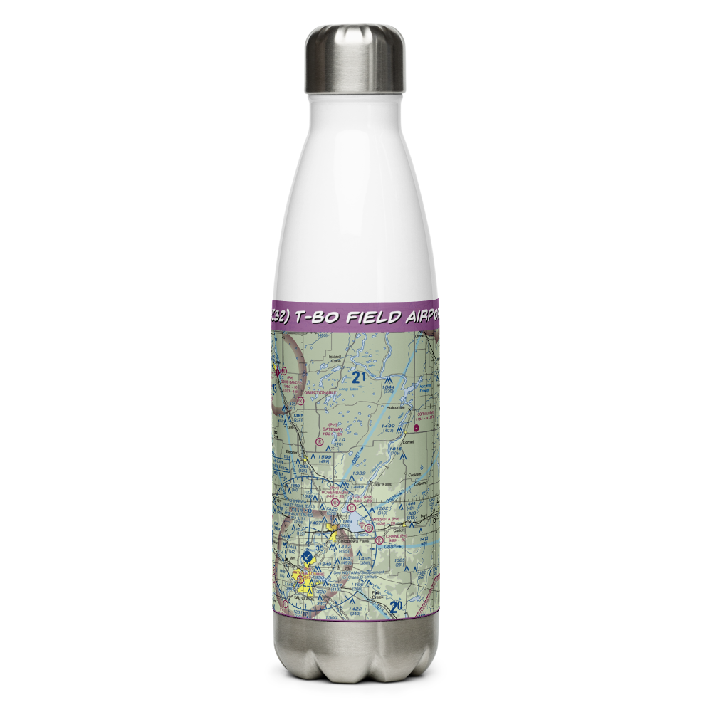 T-Bo Field Airport (WI32) VFR Sectional Water Bottle 