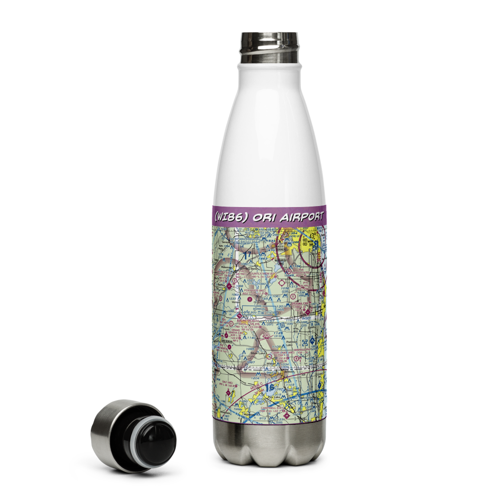 Ori Airport (WI86) VFR Sectional Water Bottle 