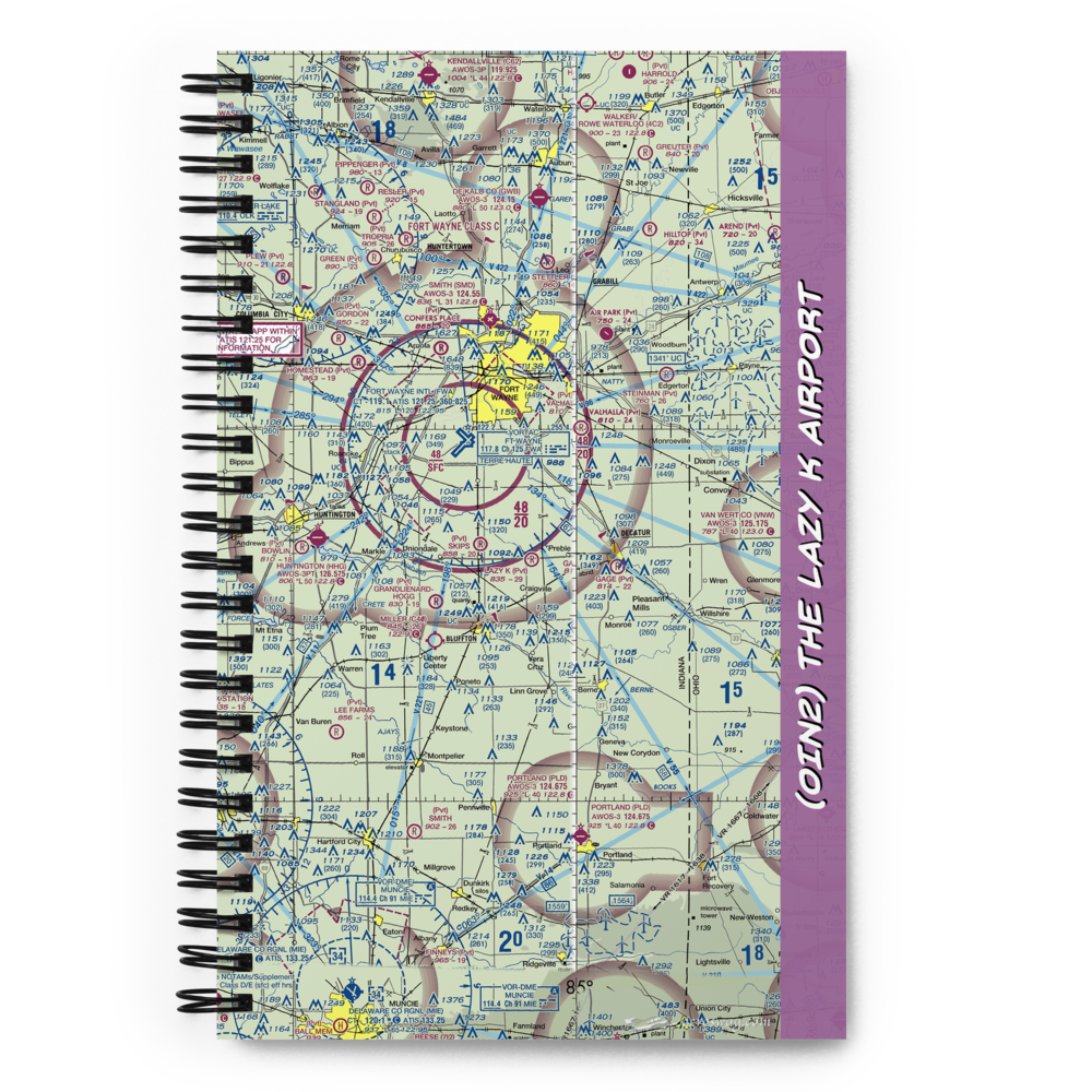 The Lazy K Airport (0IN2) VFR Sectional Notebook 