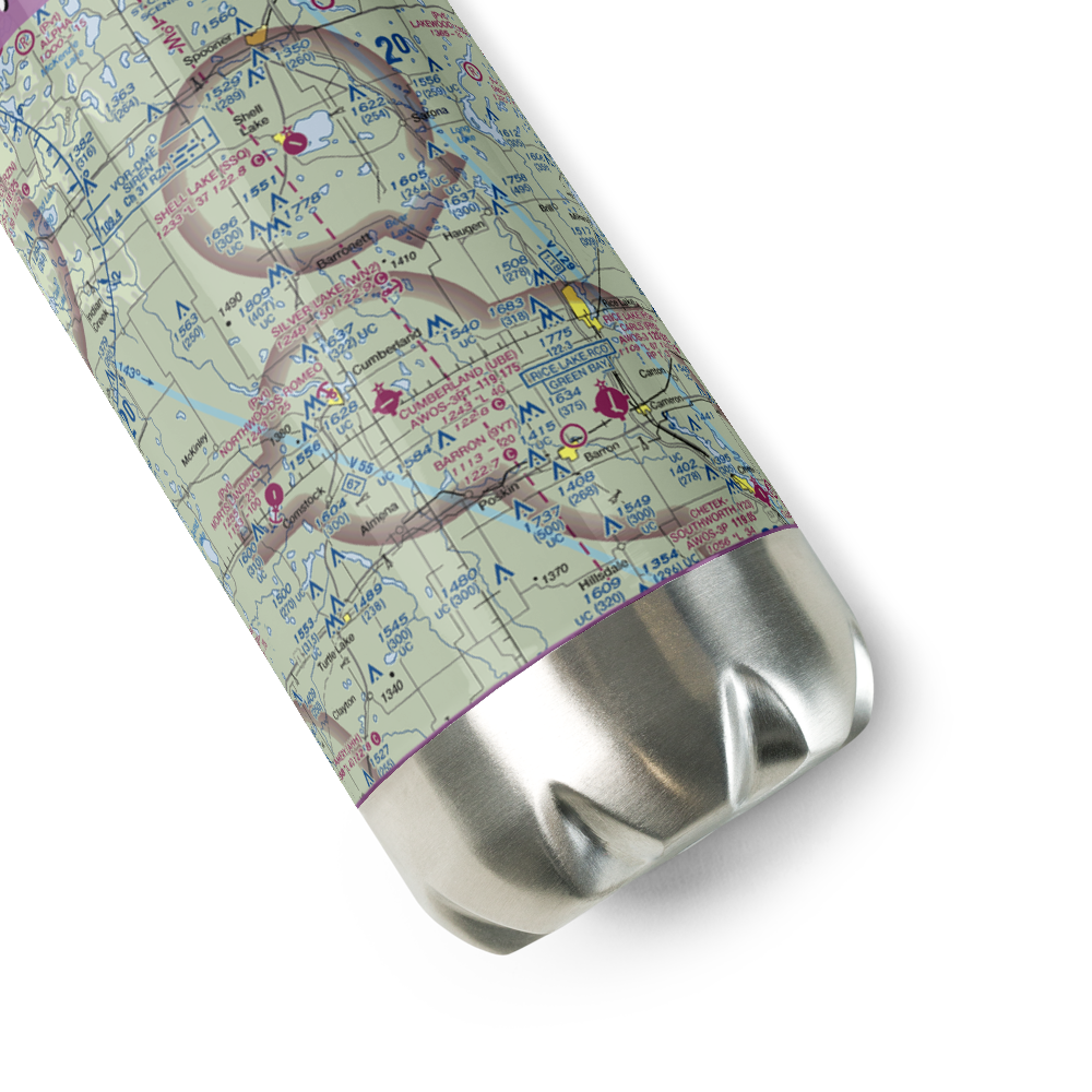 Silver Lake Seaplane Base (WN2) VFR Sectional Water Bottle 