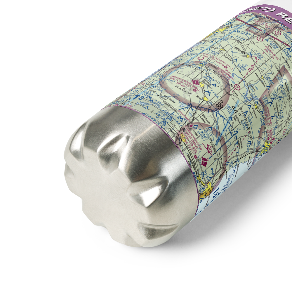 Redoft Airport (WN27) VFR Sectional Water Bottle 