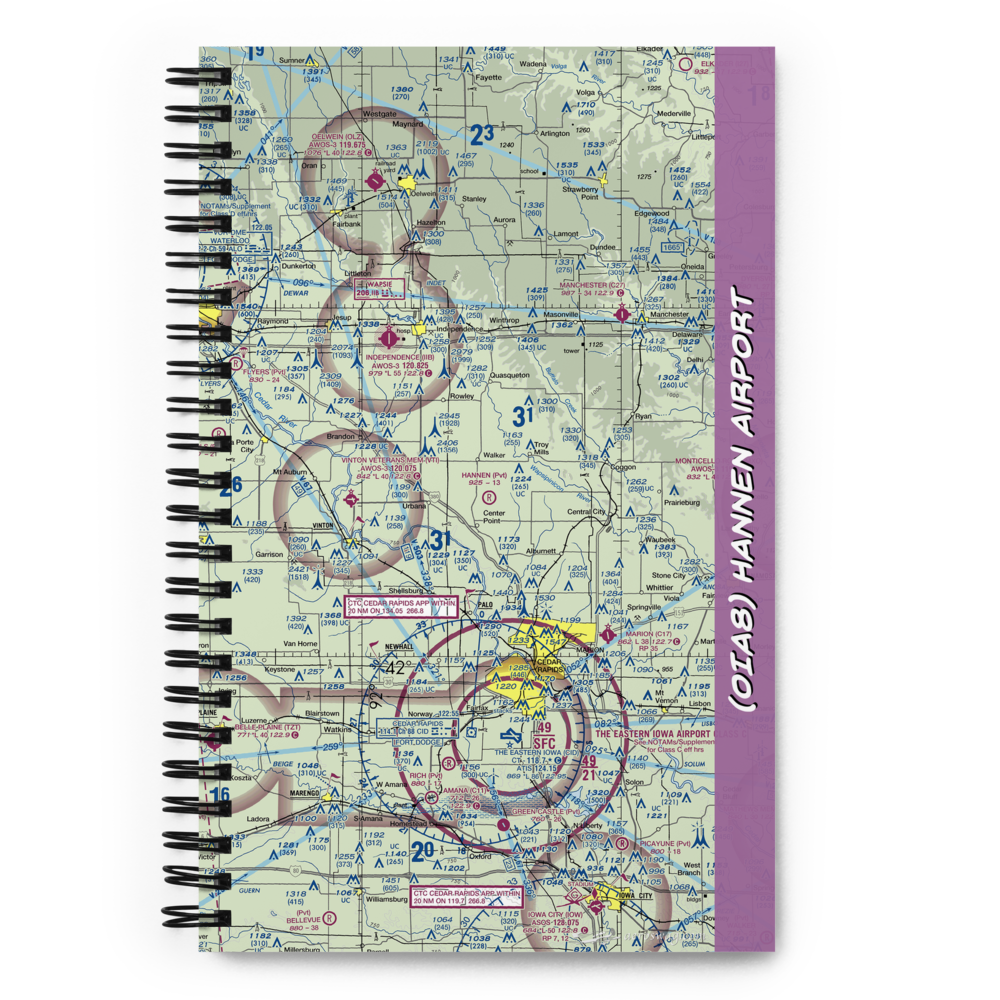 Hannen Airport (0IA8) VFR Sectional Notebook 