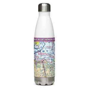 Blue Heron Field (WN49) VFR Sectional Water Bottle