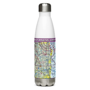 Bristol Airport (WN63) VFR Sectional Water Bottle