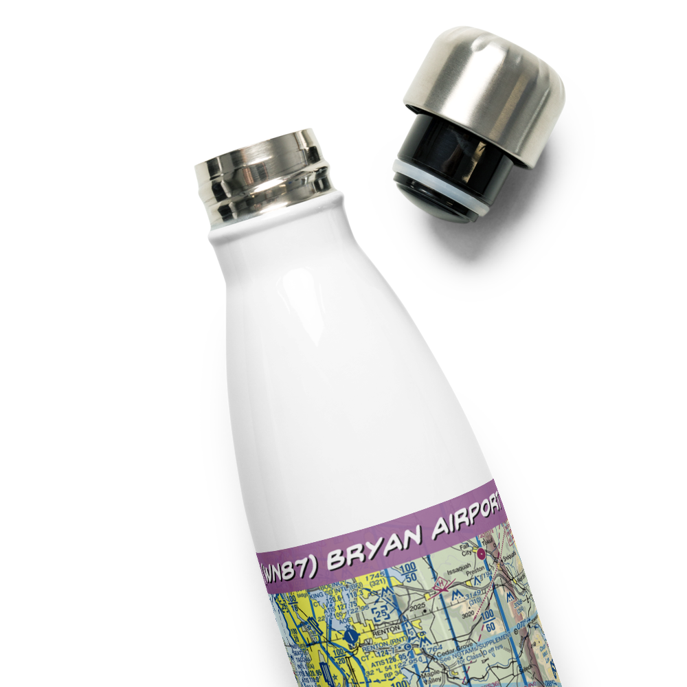 Bryan Airport (WN87) VFR Sectional Water Bottle 