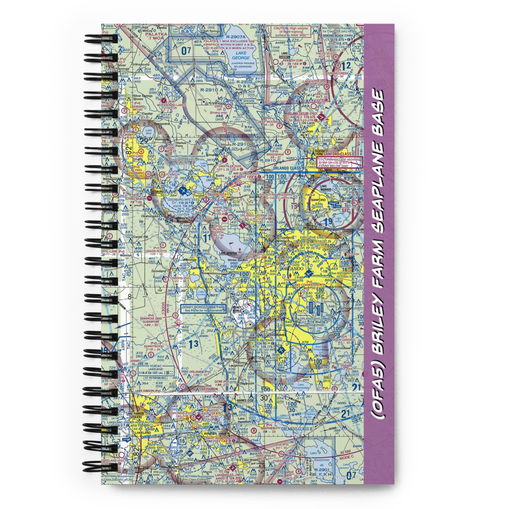 Briley Farm Seaplane Base (0FA5) VFR Sectional Notebook 