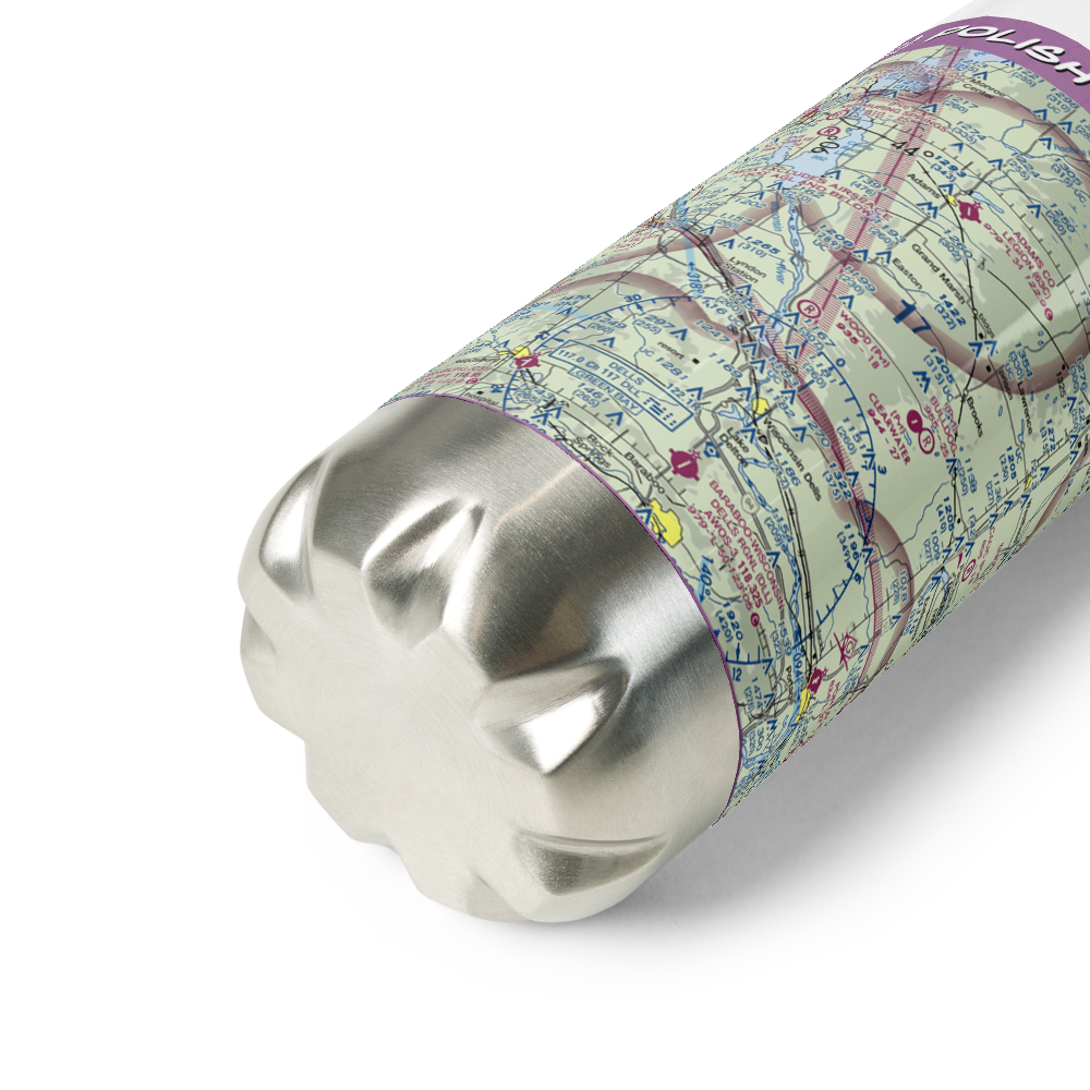 Polish Paradise Airport (WS02) VFR Sectional Water Bottle 