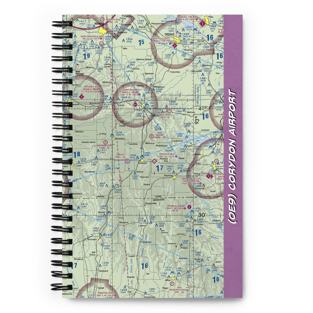 Corydon Airport (0E9) VFR Sectional Notebook 