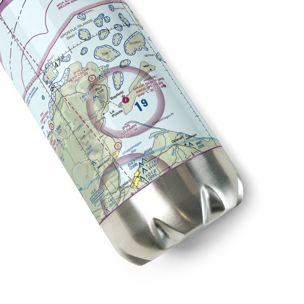 Petit Cache Airport (WS19) VFR Sectional Water Bottle 
