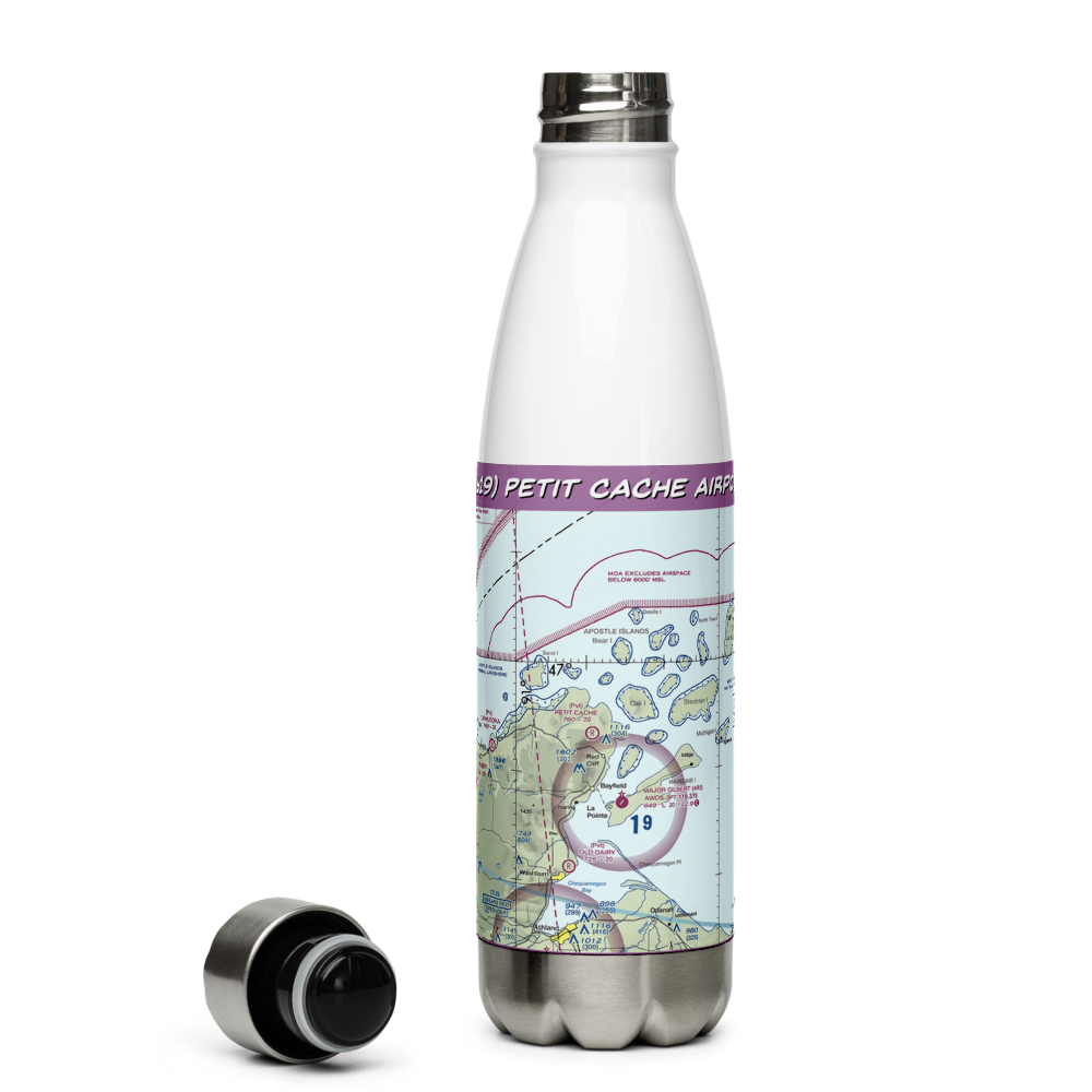 Petit Cache Airport (WS19) VFR Sectional Water Bottle 
