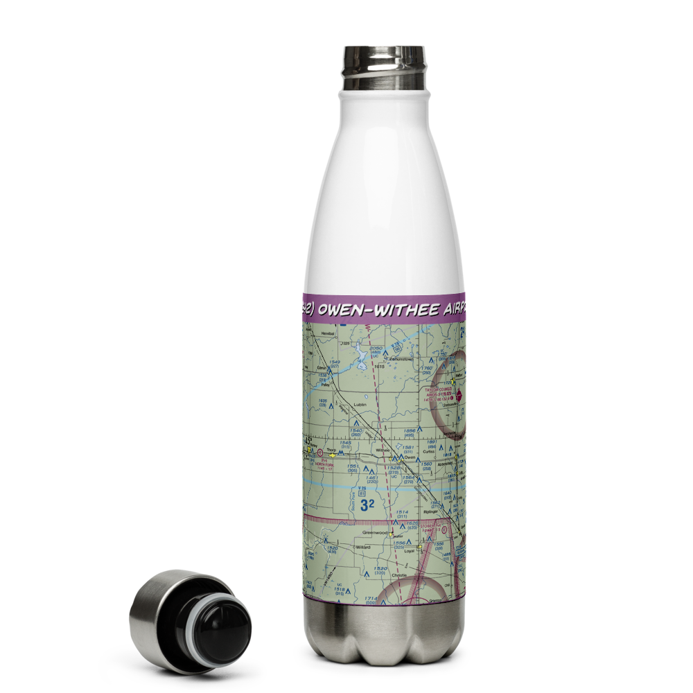 Owen-Withee Airport (WS42) VFR Sectional Water Bottle 