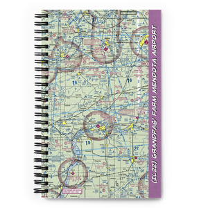 Grandpas' Farm Mendota Airport (IL22) VFR Sectional Notebook
