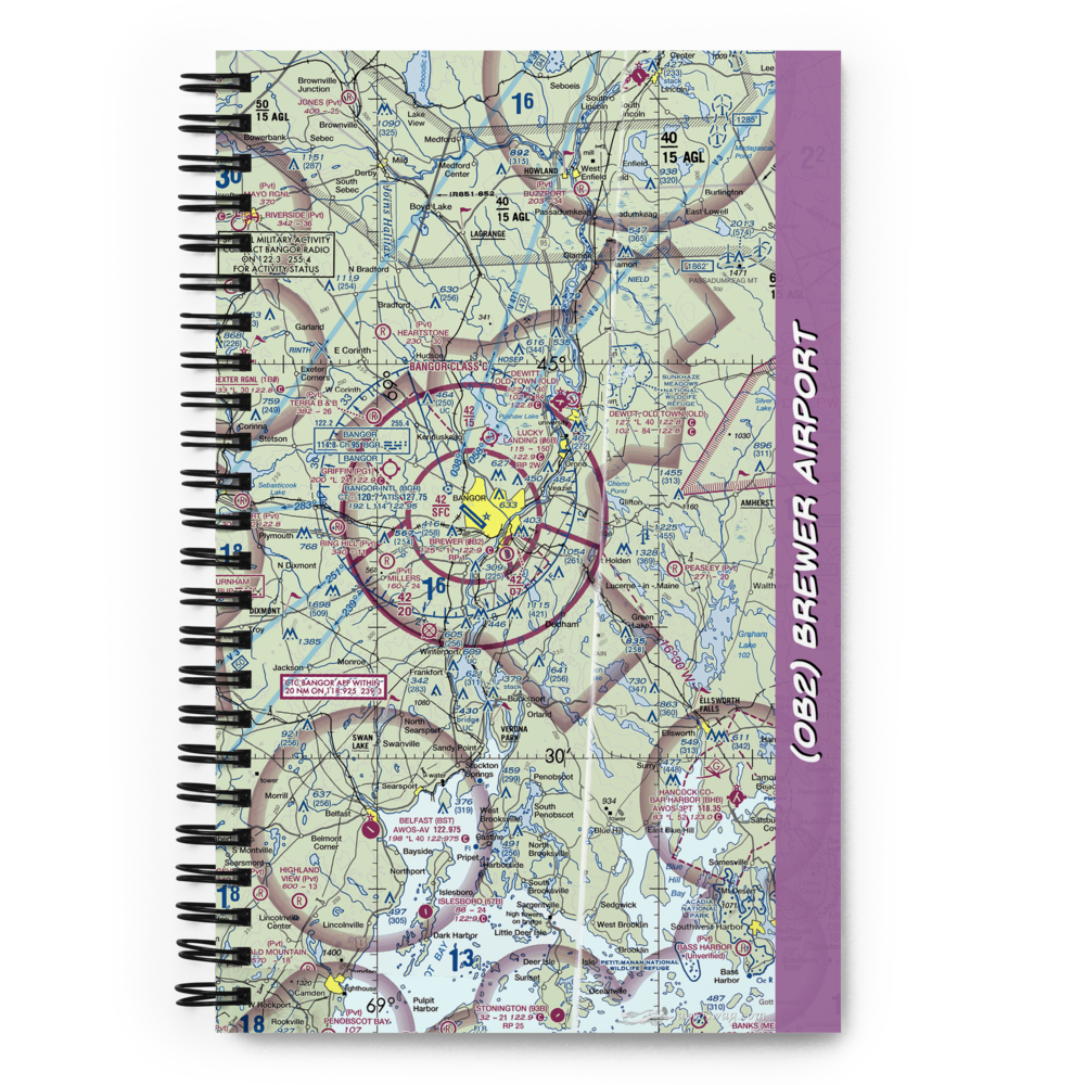 Brewer Airport (0B2) VFR Sectional Notebook 