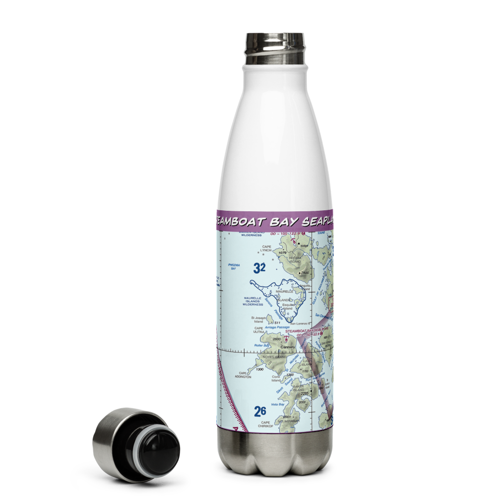 Steamboat Bay Seaplane Base (WSB) VFR Sectional Water Bottle 