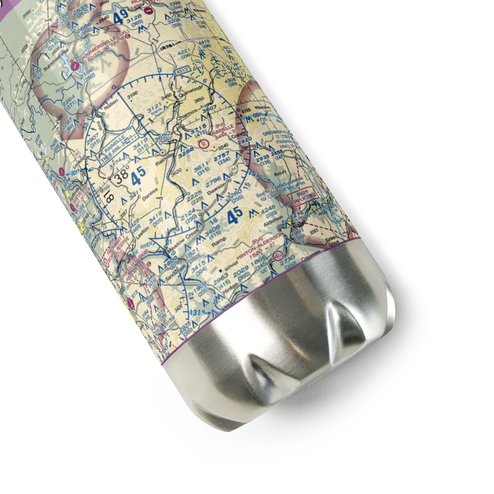 Rainelle Airport (WV30) VFR Sectional Water Bottle 