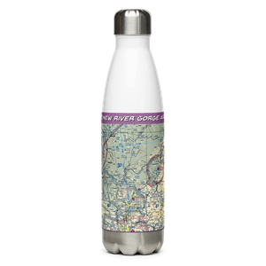 New River Gorge Airport (WV32) VFR Sectional Water Bottle