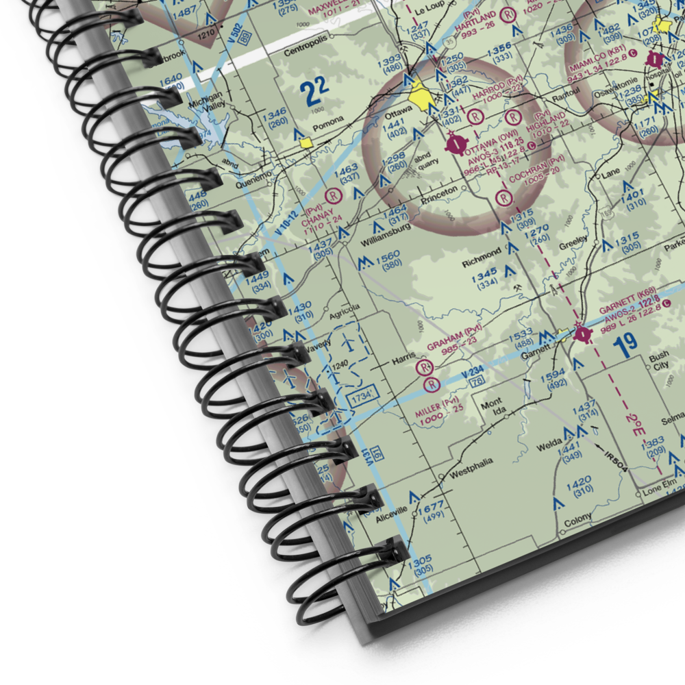 Coffman Airport (09KS) VFR Sectional Notebook 