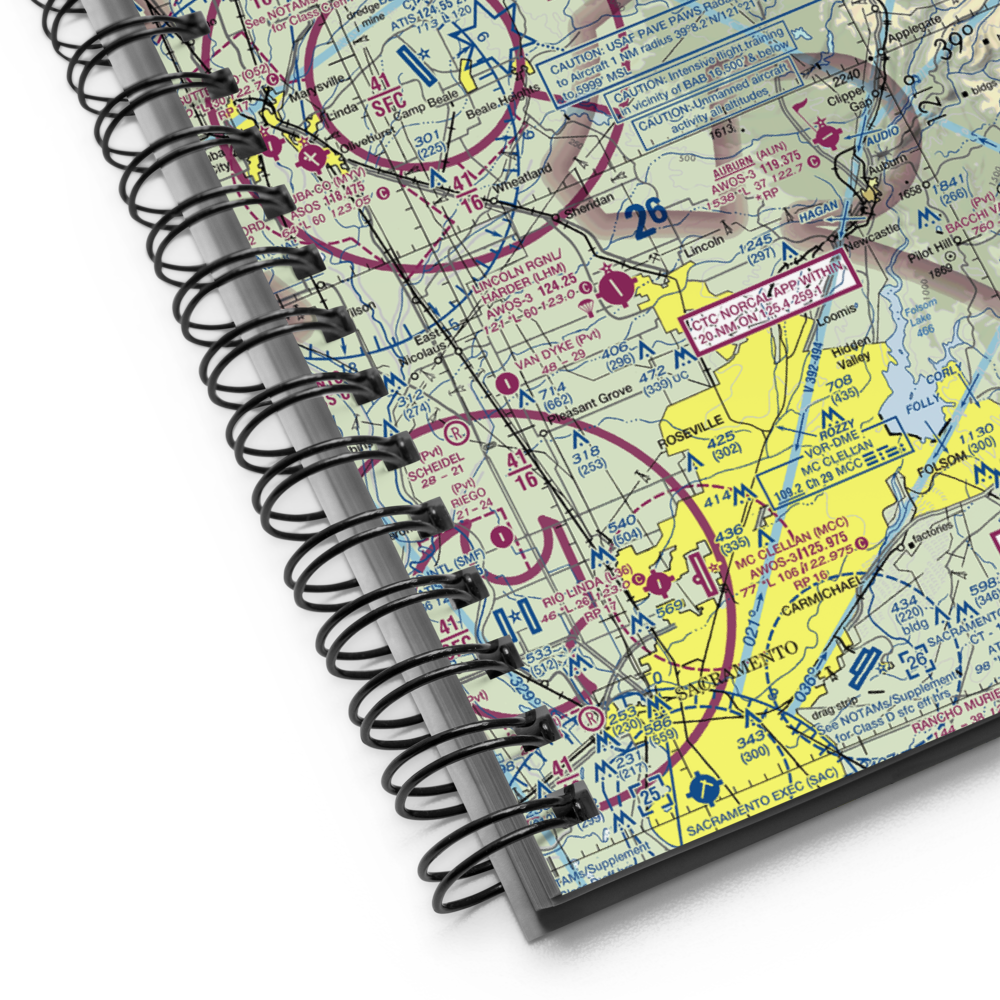 Alta Sierra Airport (09CL) VFR Sectional Notebook 