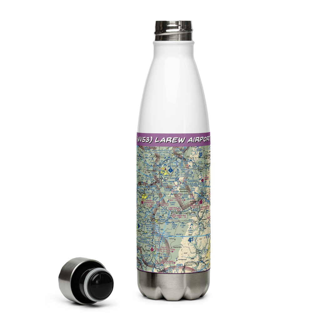 Larew Airport (WV53) VFR Sectional Water Bottle 