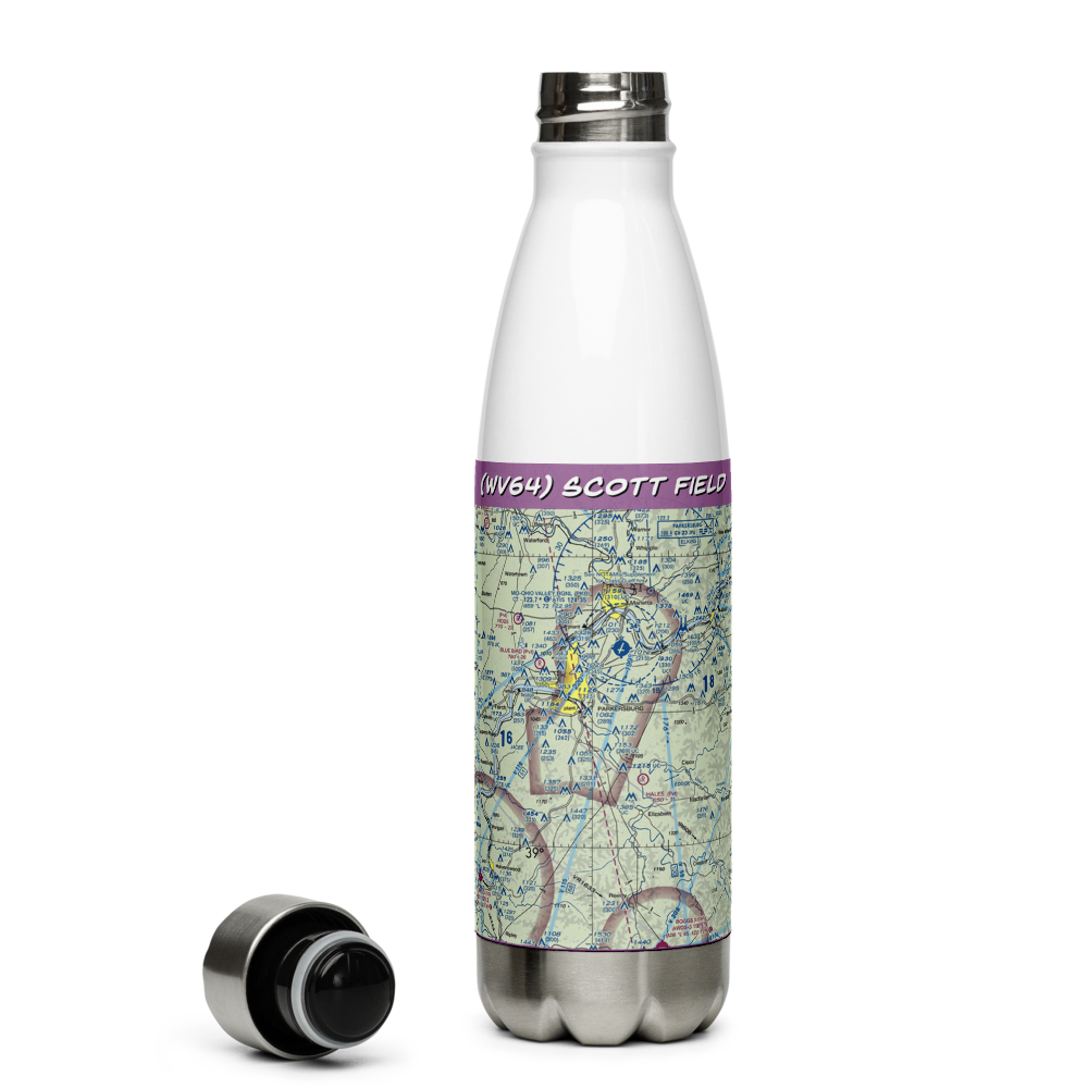 Scott Field (WV64) VFR Sectional Water Bottle 